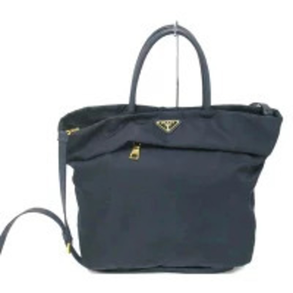 Prada Tessuto 2way tote bag navy blue